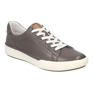 Josef Seibel Claire 01 Gray Leather Sneakers with White Laces 38